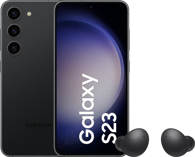 Samsung Galaxy S23 128GB Zwart 5G + Galaxy Buds 2 Zwart