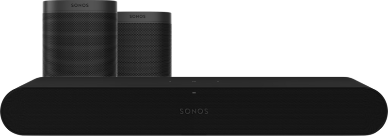 Sonos Ray 3.0 + One SL (2x) Zwart