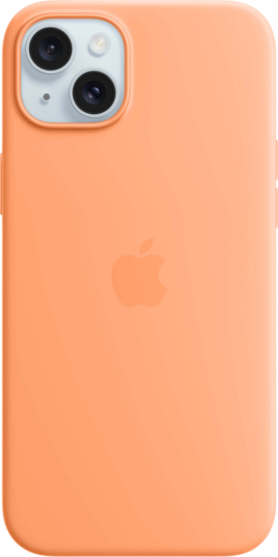 Apple iPhone 15 Plus Backcover mit MagSafe Sorbet Orange