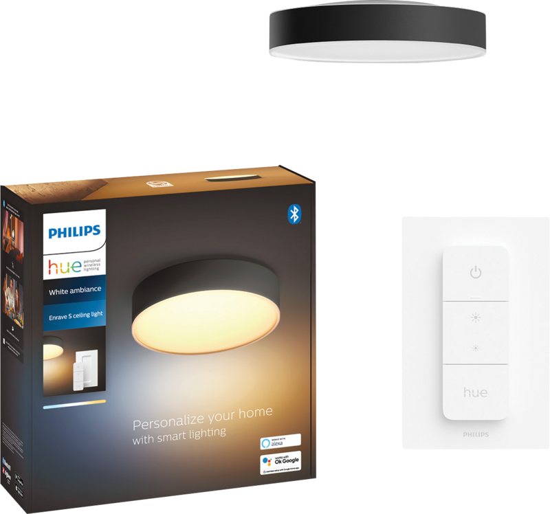 Philips Hue Enrave M Deckenleuchte White Ambiance Schwarz