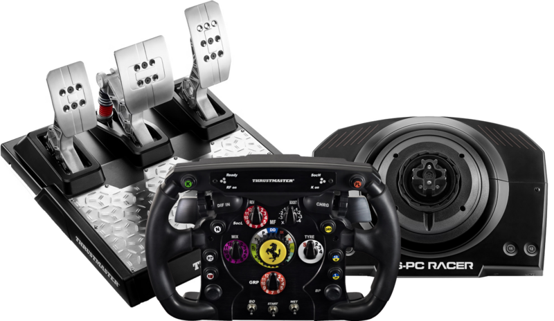 Thrustmaster TS-PC Servo Base + Ferrari F1 Wheel Add-On + T-LCM Pedalen