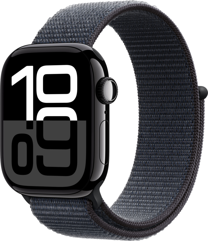 Apple Watch Series 10 4G 42 mm Schwarz Sport Loop