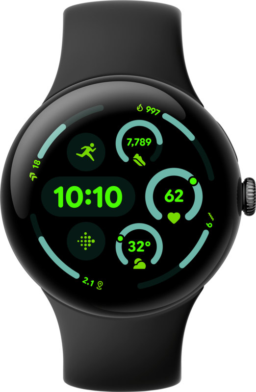 Google Pixel Watch 3 Schwarz 45 mm