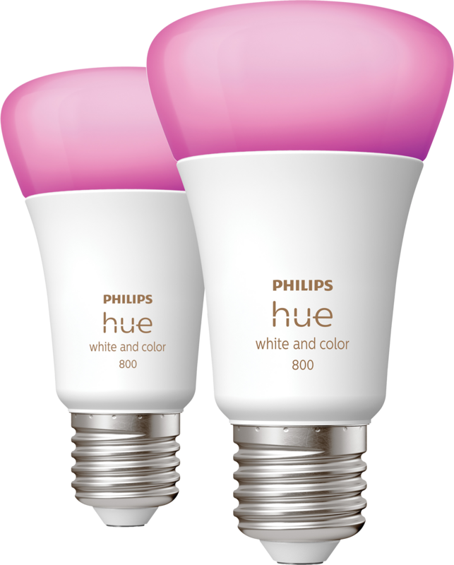 Philips Hue White & Color E27 800 lm Doppelpack