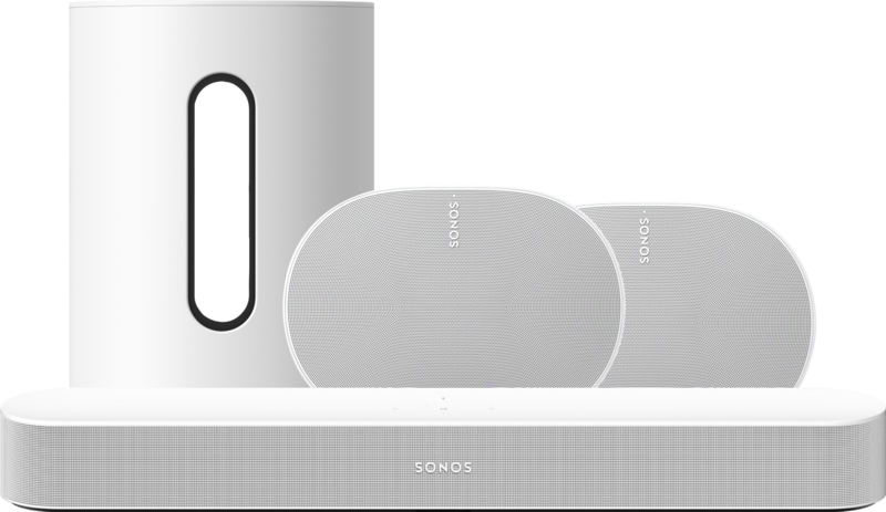 Sonos Beam Gen. 2 Weiß + Era 300 + Sub Mini Weiß