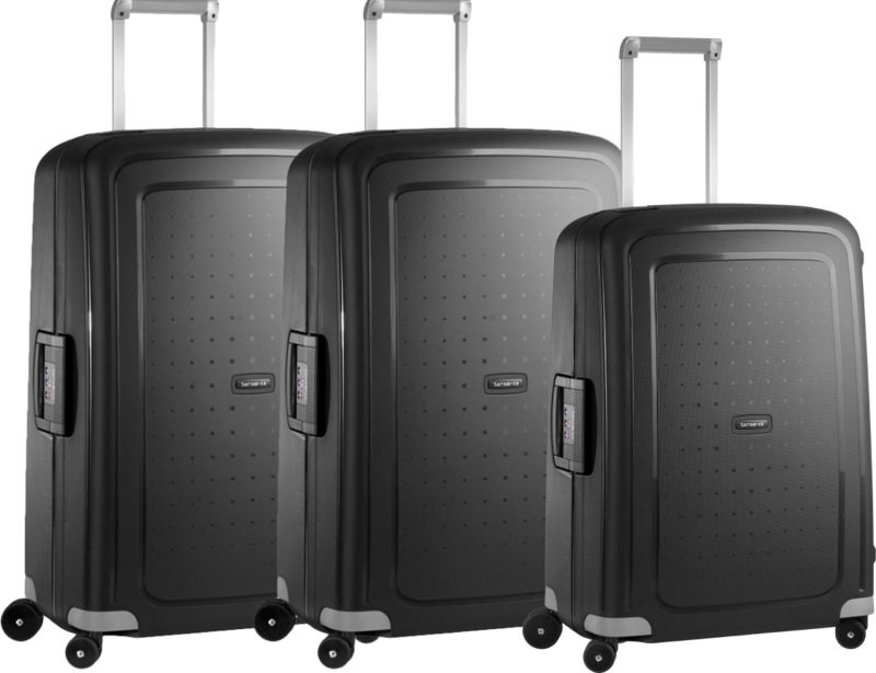 Samsonite S'Cure Spinner 75+69+75cm Black Kofferset