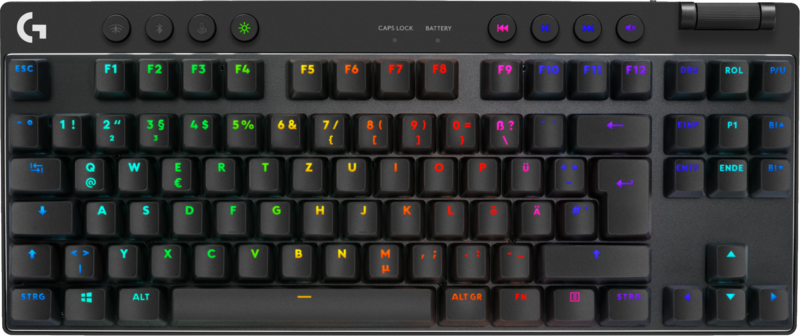 Logitech G PRO X TKL Lightspeed-Gaming-Tastatur Qwertz Schwarz