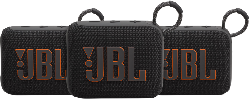 JBL Go 4 Schwarz 3er-Pack