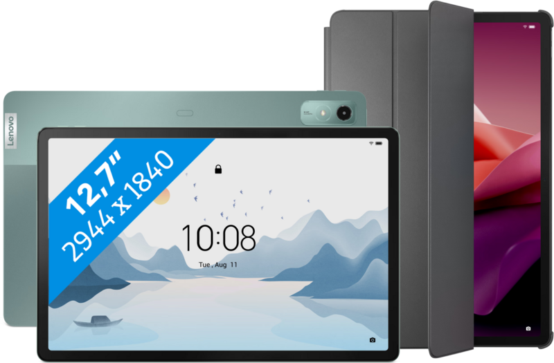 Lenovo Tab P12 Mattes Display 12,7 Zoll 128GB WLAN Grün + Case