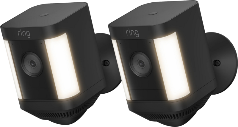 Ring Spotlight Cam Plus - Battery - Schwarz - Doppelpack