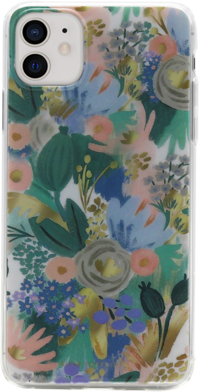 BlueBuilt Wild Flowers Soft Case Apple iPhone 11 Back Cover Transparant