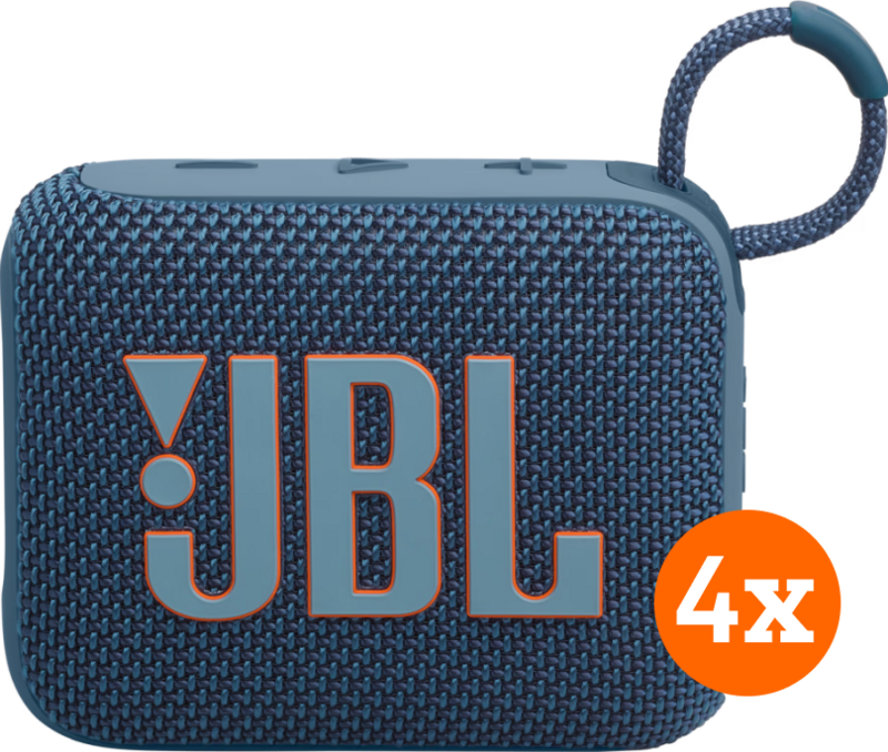 JBL Go 4 Blau 4er-Pack