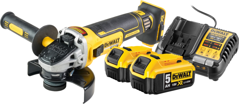 DeWalt DCG405NT-XJ 5,0 Ah Accu (2x) Starterspakket