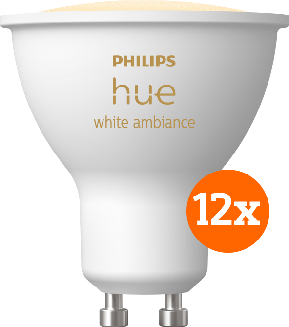 Philips Hue White Ambiance GU10 12-pack