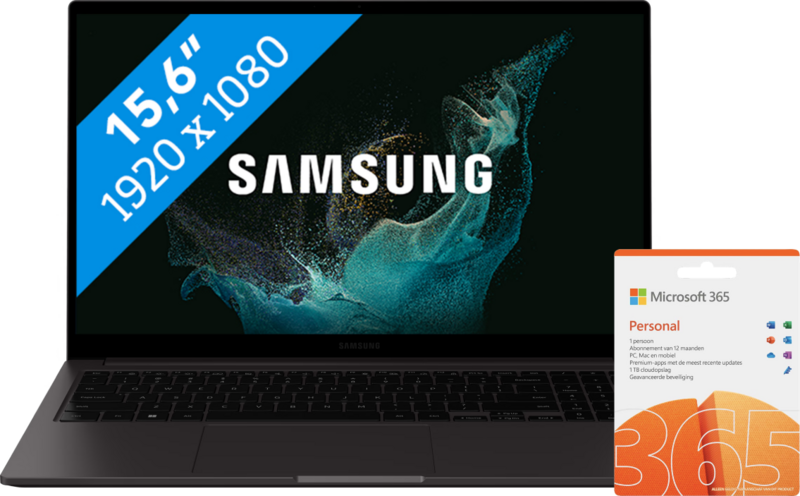 Samsung Galaxy Book2 15 NP750XED-KB2NL + 1 jaar Office 365 Personal