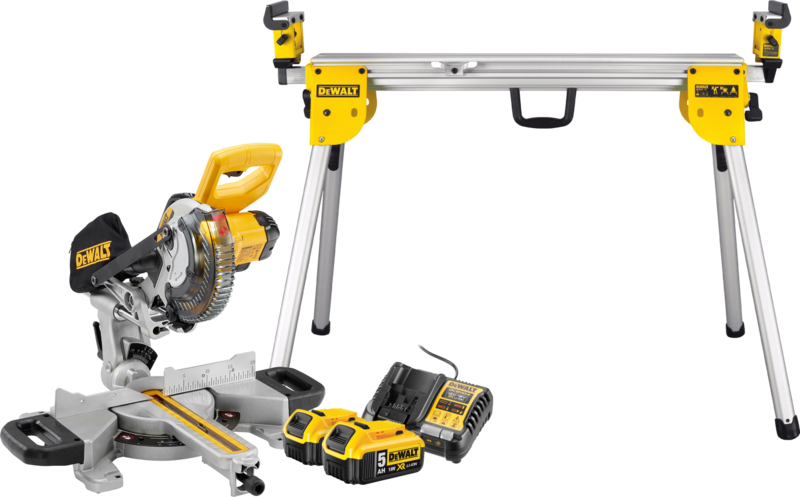 Starterset DeWalt DCS365N-XJ 5,0-Ah-Akku (2 x) + DeWalt DE7033-XJ