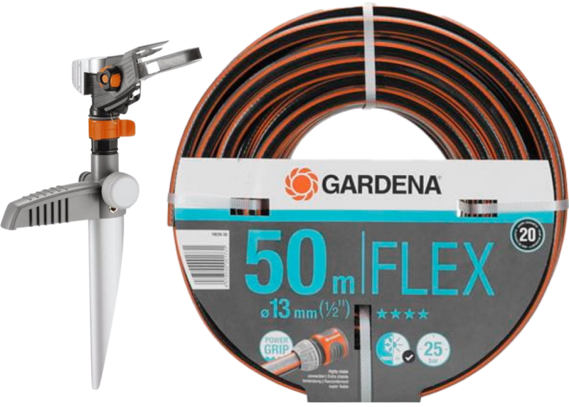 Gardena Comfort FLEX Tuinslang 1/2 + Premium sproeier