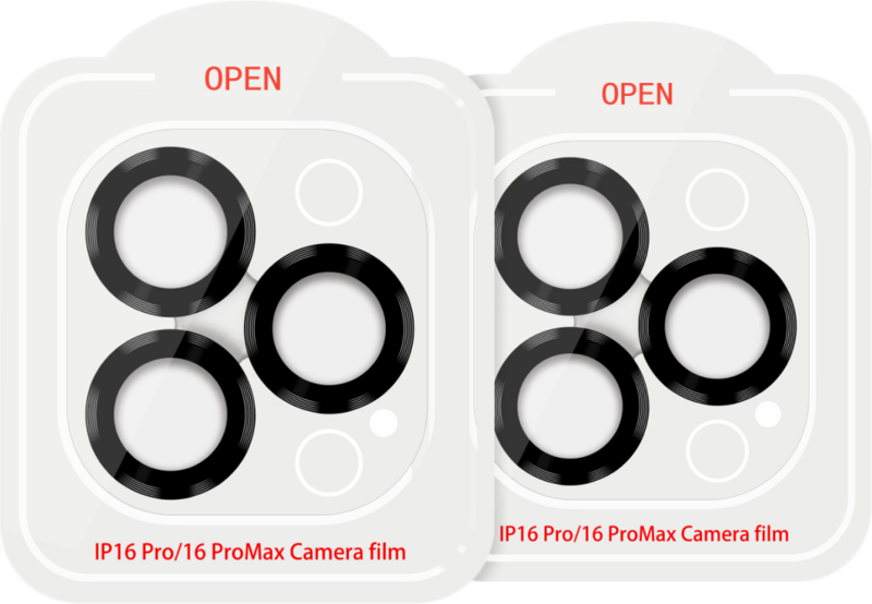 BlueBuilt Apple iPhone 16 Pro/16 Pro Max Camera Lens Protector Aluminium Duo Pack