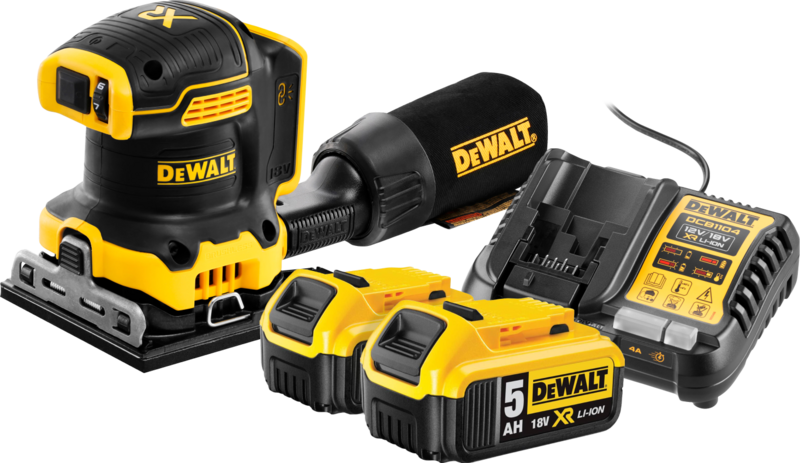 DeWalt DCW200NT-XJ 5,0 Ah Accu (2x) Starterspakket