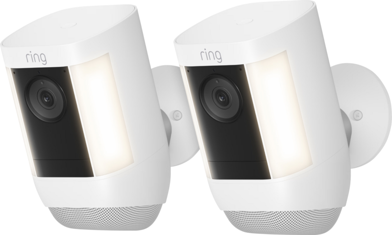 Ring Spotlight Cam Pro - Battery - Weiß - Doppelpack