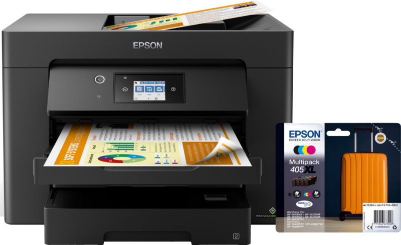 Epson WorkForce WF-7830DTWF + 1 Satz Reservetinte