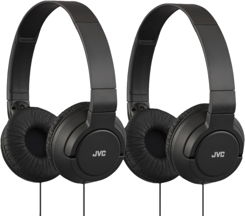 JVC HA-S180 Schwarz Doppelpack