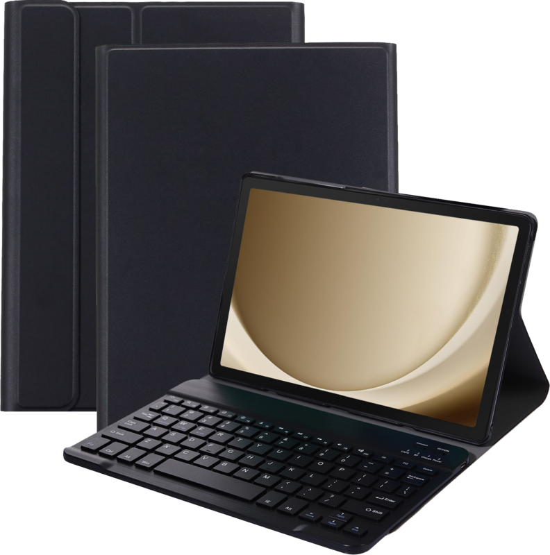 Just in Case Premium Samsung Galaxy Tab A9 Plus Tastaturhülle QWERTZ Schwarz