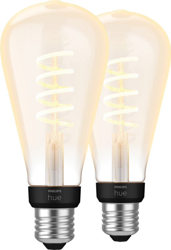 Philips Hue Filamentlampe White Ambiance Edison XL Doppelpack