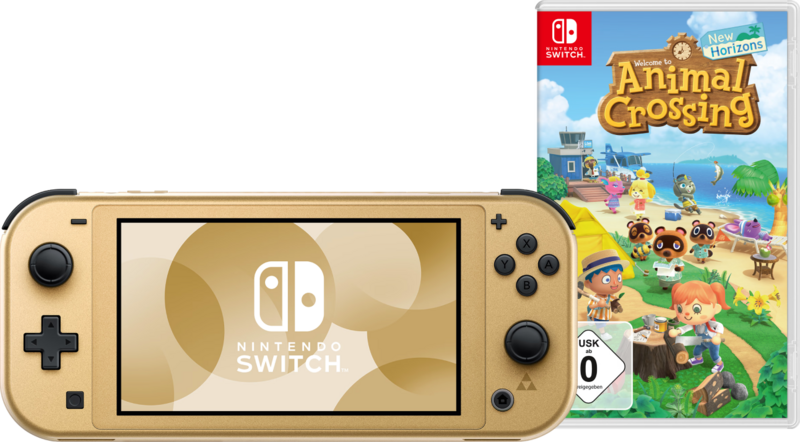 Nintendo Switch Lite Zelda Edition + Animal Crossing: New Horizons