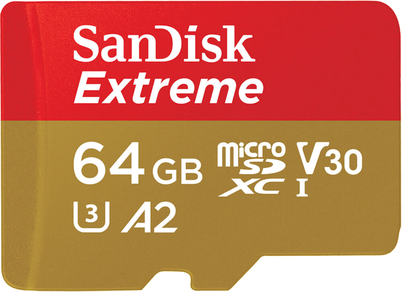 SanDisk MicroSDXC Extreme 64 GB 170 MB/s + SD Adapter