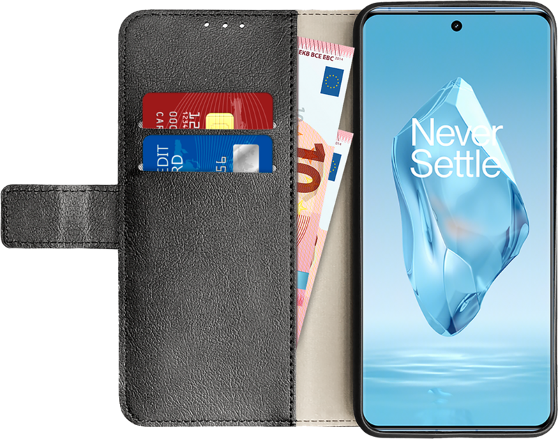 Just in Case Wallet OnePlus 12R Book Case Schwarz