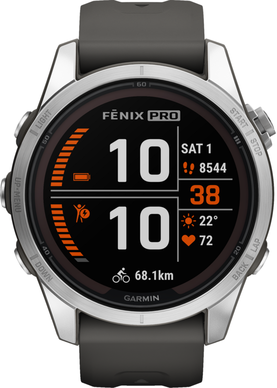 Garmin Fenix 7S Pro Solar Silber 42 mm