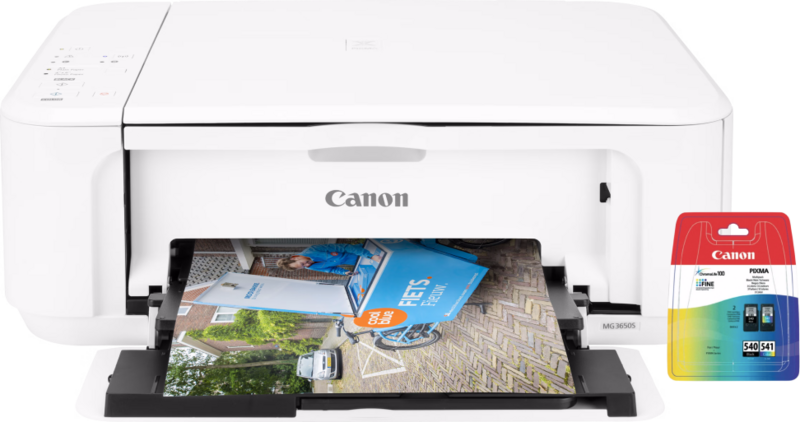 Canon PIXMA MG3650s wit + 1 set extra inkt