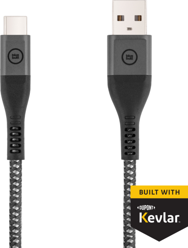 BlueBuilt USB-A-auf-USB-C-Kabel 1,5 m Kevlar® Schwarz