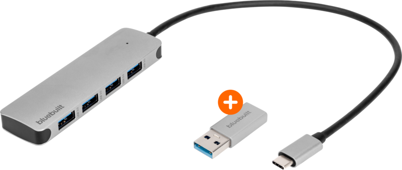 BlueBuilt USB-A/C 3.0 Hub mit 4 Ports