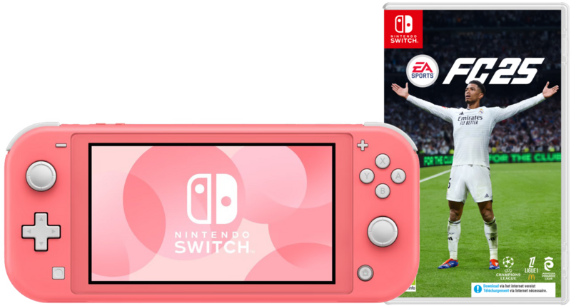 Nintendo Switch Lite Koralle + EA Sports FC 25