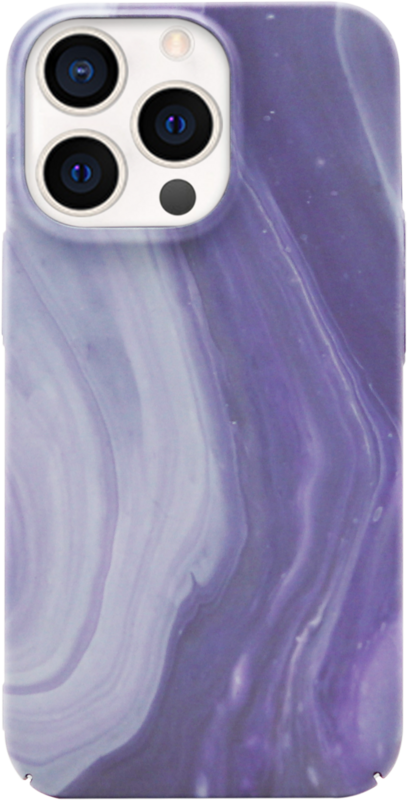 BlueBuilt Purple Marble Hard Case Apple iPhone 13 Pro Max Back Cover