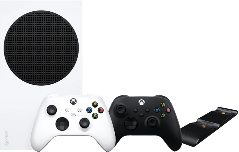 Xbox Series S + Wireless Controller Carbon Zwart + PDP Gaming Dual Charge System