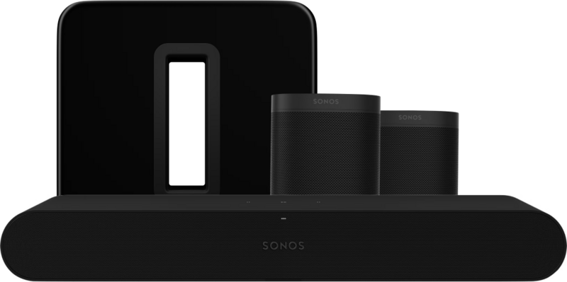 Sonos Ray 5.1 + One SL (2x) + Sub G3 Zwart