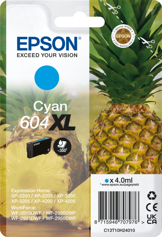 Patrone Epson 604XL Cyan