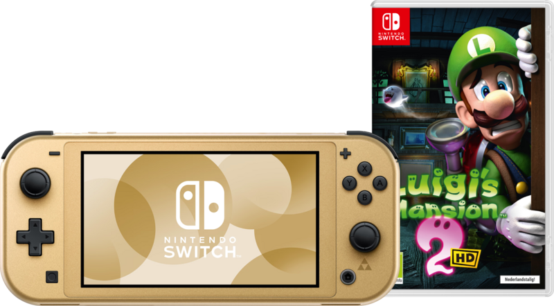 Nintendo Switch Lite Zelda Edition + Luigi's Mansion 2 HD