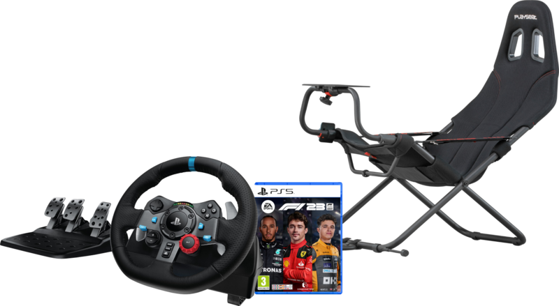 Logitech G29 Driving Force + Playseat Challenge ActiFit + F1 23 PS5