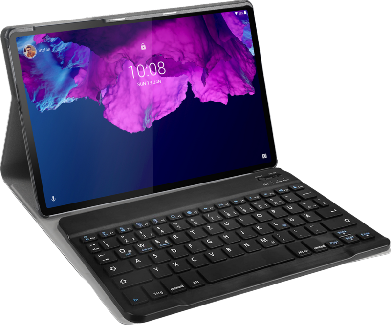 Just in Case Premium Lenovo Tab P11 / P11 Plus Tastaturhülle QWERTZ Schwarz