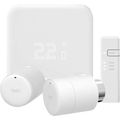 Tado Slimme Thermostaat V3+ startpakket + 2 radiatorknoppen