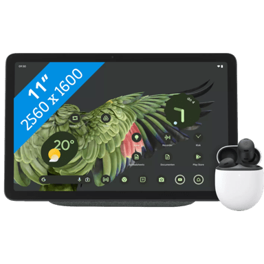 Google Pixel Tablet 128GB Wifi Grijs + Pixel Buds Pro Zwart